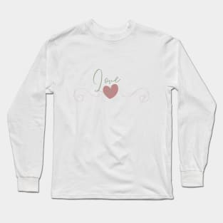 Swirly Love Long Sleeve T-Shirt